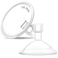 Maymom MyFit Crater Series 14mm Two-Piece Design Small Breastshield Compatible with Medela Breast Pump Parts; Replace Medela Shields; Fit Flex Connector; 2pc