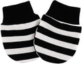 1 Pair Baby Anti-Scratch Cotton Mittens,Baby Anti Scratching Soft Cotton Gloves Newborn Infant Handguard Mittens Black and White Stripes Gloves and Mittens Accessories, Girls' Gloves and Mittens