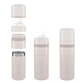 MILK & WATER All in One Baby Bottle & Baby Formula Dispenser On The Go, 9oz - Keeps Water Warm & Formula Fresh - Baby Formula Mixing Bottle with Anti Colic Nipple - Leak-Proof - 6+ Months (Pink)