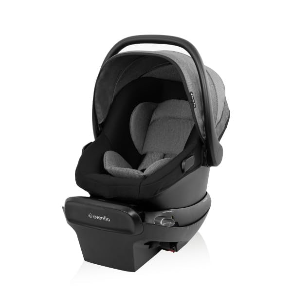 Evenflo Shyft Intuiti Travel System with Revolve180 LiteMax™ NXT Rotating Rear-Facing Lightweight Preemie and Infant Car Seat 3-30 lbs. (Fossil Gray)