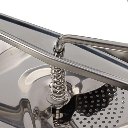 Manual Food Mill, Ergonomic Food Mill Stainless Steel Milling Handle Stainless Steel Bowl Rotary Food Mill for Tomato Sauce Applesauce Mashed Potatoes Baby Food