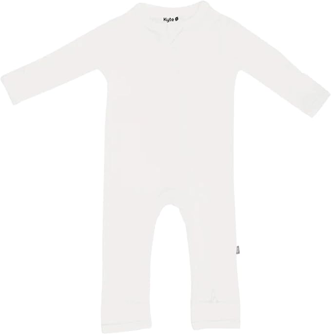 KYTE BABY Unisex Rayon Made From Bamboo Zippered Rompers 0-24 Months