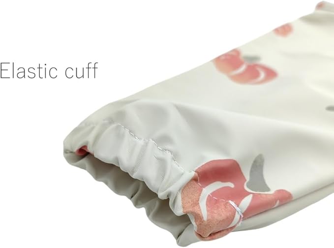 GZMM Waterproof Baby Bibs,Infant Toddler Long Sleeve Feeding Bib With Food Catcher,Easy Clean & Washable