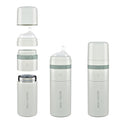 MILK & WATER All in One Baby Bottle & Baby Formula Dispenser On The Go, 9oz - Keeps Water Warm & Formula Fresh - Baby Formula Mixing Bottle with Anti Colic Nipple - Leak-Proof - 6+ Months (Green)