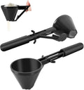 Water Bottle Funnel Pre Workout Scoop for Protein Powder 2 Pack Slide Bottom Measuring Scoop with Funnel for Coffee Grounds and Powder