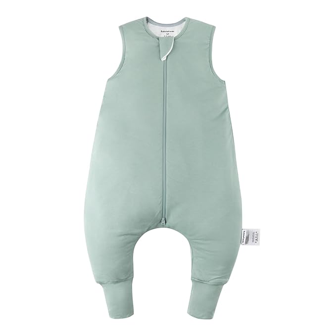 BubblePanda Rayon Made from Bamboo Toddler Sleep Sack with Feet 12-24 Months 0.5 Tog Ultra Soft Toddler Sleeping Sack 1t-2t Baby Sleep Bag Walker Wearable Blanket with Legs 2-Way Zipper Lightweight