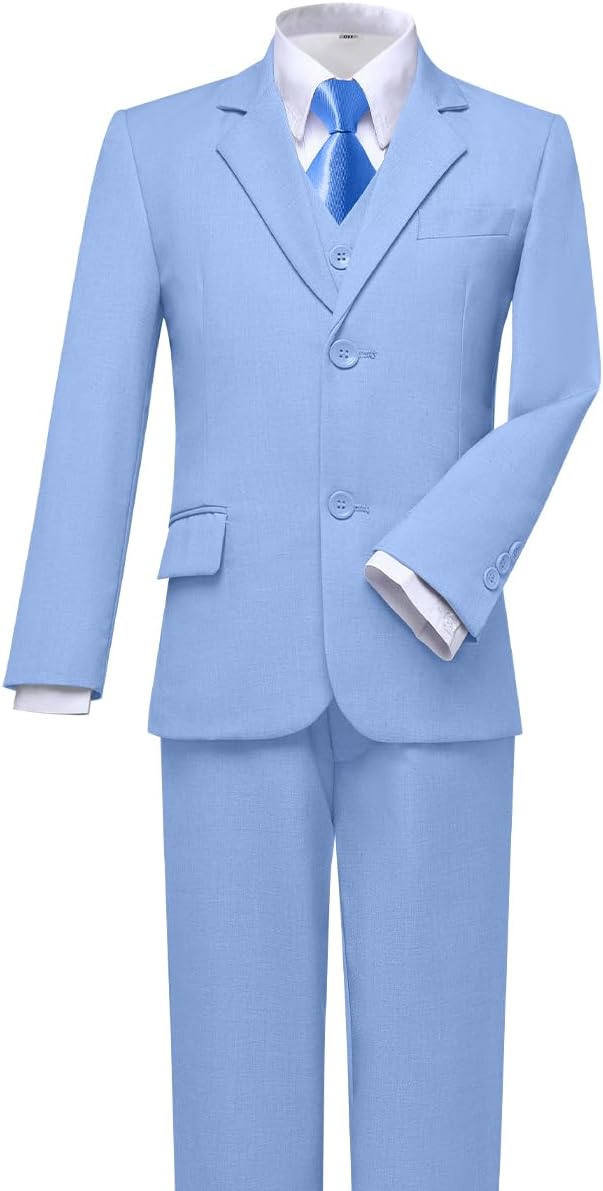 Visaccy Boys Suits Slim Fit Dress Clothes Ring Bearer Outfit