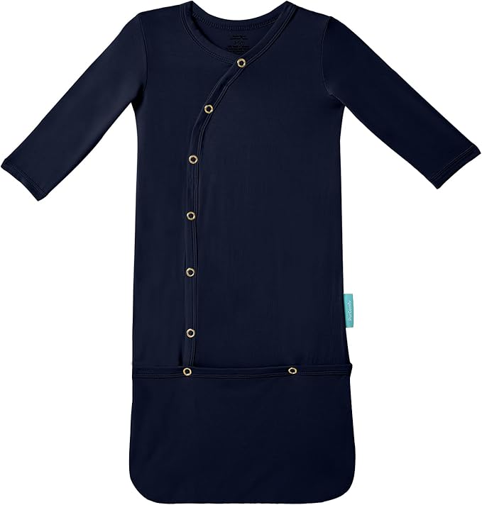 PurComfy Supersoft Baby Sleeper Gowns, Premium Bamboo Viscose Infant Nightgown Sleepers Preemie Newborn Snap Bundler