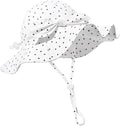 Baby Girl Sun Hat Summer Foldable Beach Hats with UPF50+ Sun Protection Wide Brim Toddler Bucket Hat Cap