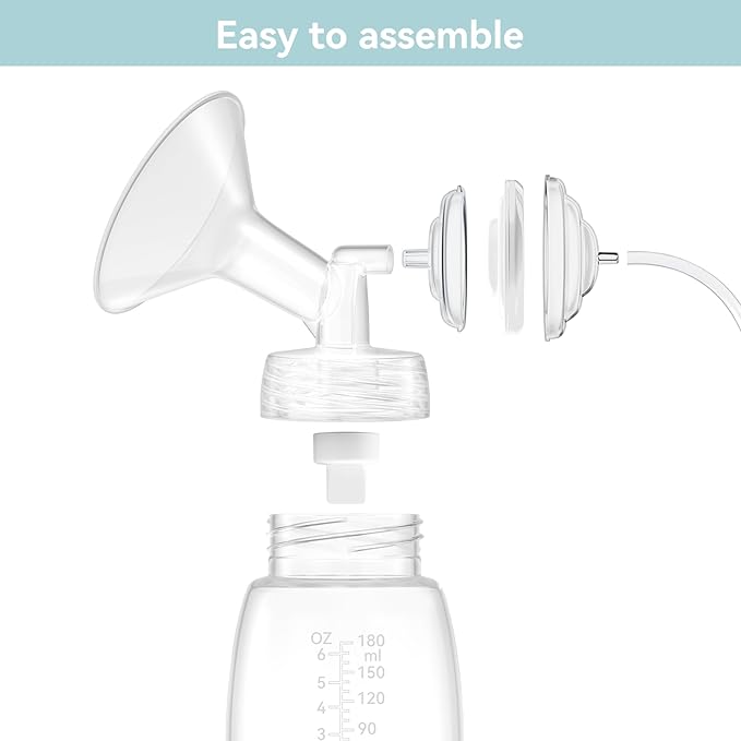 Breast Pump Accessories Kit - 18mm Flange Set Compatible with Spectra S1/S2/Motif Luna, Includes Valves, Tubing & Backflow Protectors