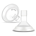 Maymom MyFit Comfy Series 22 mm Two-Piece Design Breastshield Compatible with Medela Breast Pump Parts; Replace Medela Shields; Fit MaxFlow Flex Connector; 2pc