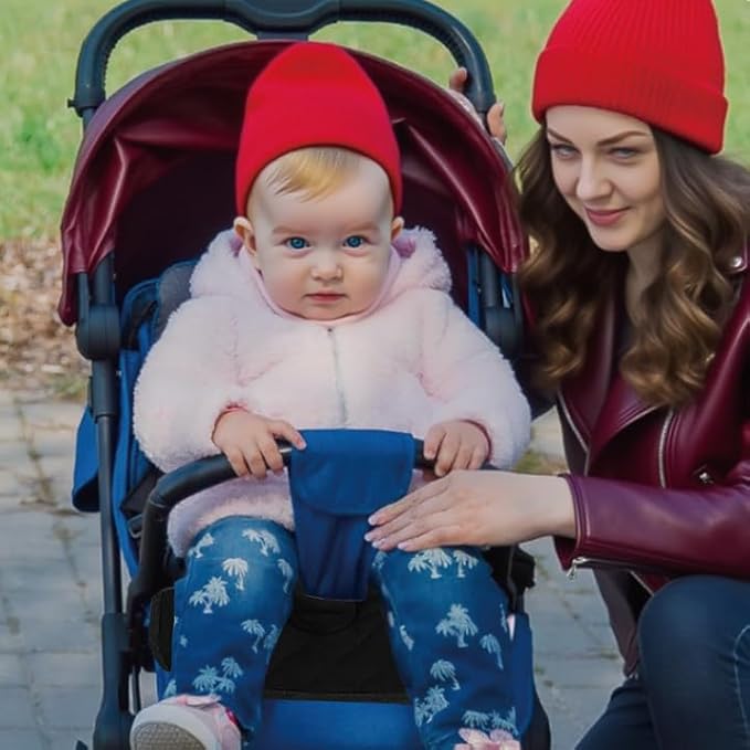 MOOB Waterproof Car Seat Protector - 2 Pack Premium Carseat Liner for Babies & Toddlers, Machine Washable & Quick-Dry, Anti-Slip Backing, Potty Training Pad for Infant Car Seat & Stroller (Black)