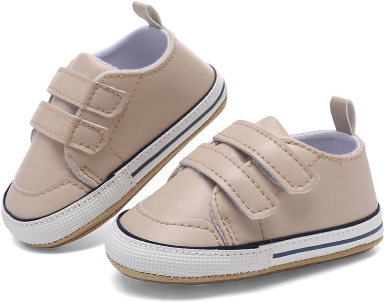 Clowora Baby Boys Girls Shoes Non-Slip Rubber Sole Sneakers Infant First Walking Toddler Crib Shoes Newborn Loafers Flats.