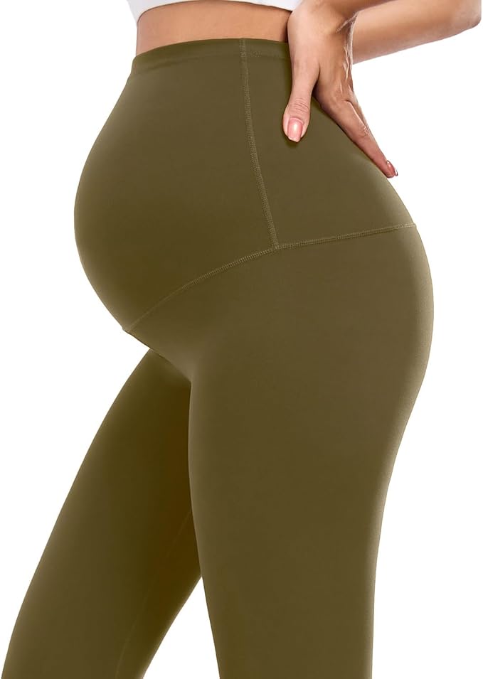 wirarpa Women's Maternity Leggings Over The Belly Pregnancy Yoga Pants Buttery Workout Activewear 25"