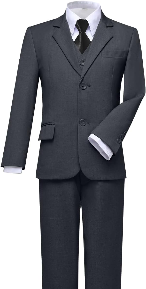 Visaccy Boys Suits Slim Fit Dress Clothes Ring Bearer Outfit