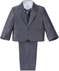 Dressy Daisy Baby Toddler Boy 5 Pcs Set Formal Tuxedo Suits No Tail Wedding Christening Baptism Outfits