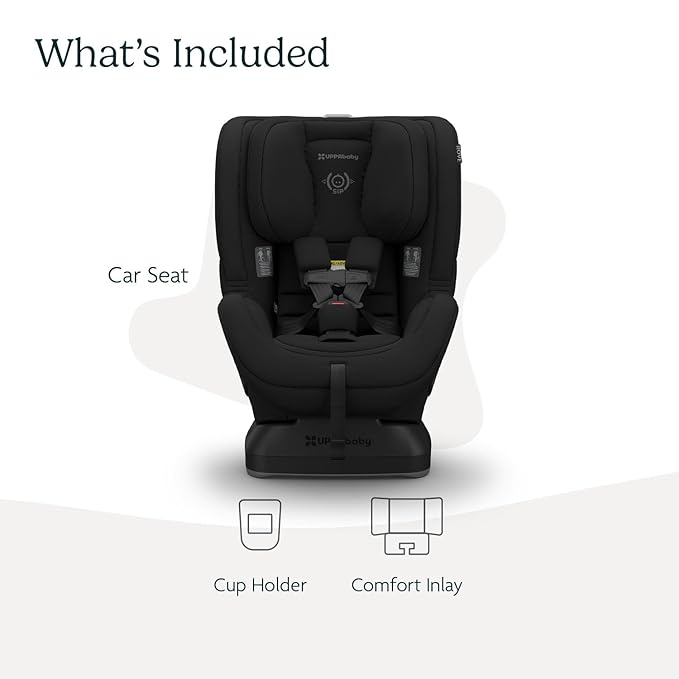 UPPAbaby Rove Convertible Car Seat - 2-in-1 Rear + Forward Facing - Quick + Secure 3-Step Install - Intuitive Safety Technology + Comfort Features - Cup Holder Included - Jake (Black Mélange)