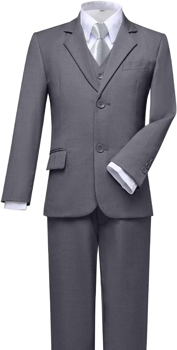Visaccy Boys Suits Slim Fit Dress Clothes Ring Bearer Outfit