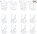 8pcs Duckbill Valves and 4pcs Silicone Diaphragms Compatible with Lansinoh Discreet Duo, eufy E10 S1 S1 Pro,NCVI Nuliie NICEGREEN Life S32 Breast Pump Replacement Parts, S32 Breast Pump Accessories