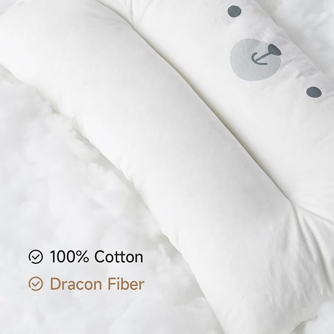 Choc chick Pillow, 20X12inches Machine Washable Soft Hypoallergenic Pillows (Bear, 1 Count (Pack of 1))