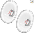 2pcs 24mm Silicone Flange/Shield Compatible with Lansinoh Discreet Duo/NCVI/Nuliie/NICEGREEN Life/Zooawa S32 Breast Pump Replacement Parts,for Lansinoh Breast Pump Parts,S32 Pump Parts 24mm Flange