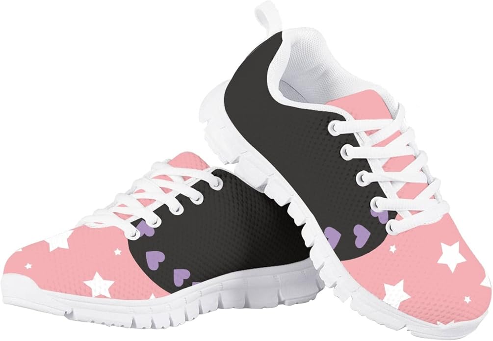 MARSVOVO First Shoes for Walking Boy Girl Athletic Lightweight Flexible Lace-up Breathable Running Shoes Casual Classic Comfortable Non Slip Play Sport Learning to Walk Toddler Girl Sneakers