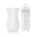 Olababy Silicone Sleeve for Avent Natural Glass Baby Bottles (8 oz, Translucent)