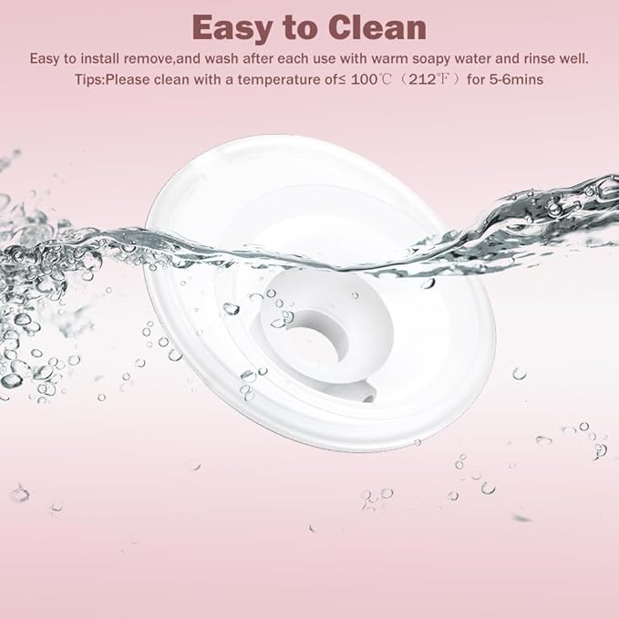 1pcs Double-Sealed Flange 24mm Compatible with Momcozy M5 Breast Pump, 24mm Flange M5 Breast Pump Replacement Accessories