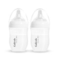 Gulicola Natural PP Baby Breastfeeding Bottles Newborn Set 2 Pack, Slow Flow Nipples, 0 Months +, 5 Oz - White