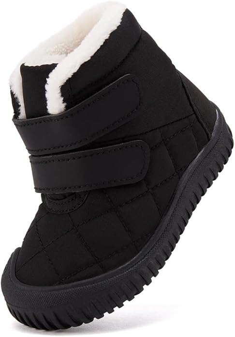 BMCiTYBM Toddler Baby Snow Boots Winter Shoes Boys Girls Cold Weather Baby Faux Fur Shoes