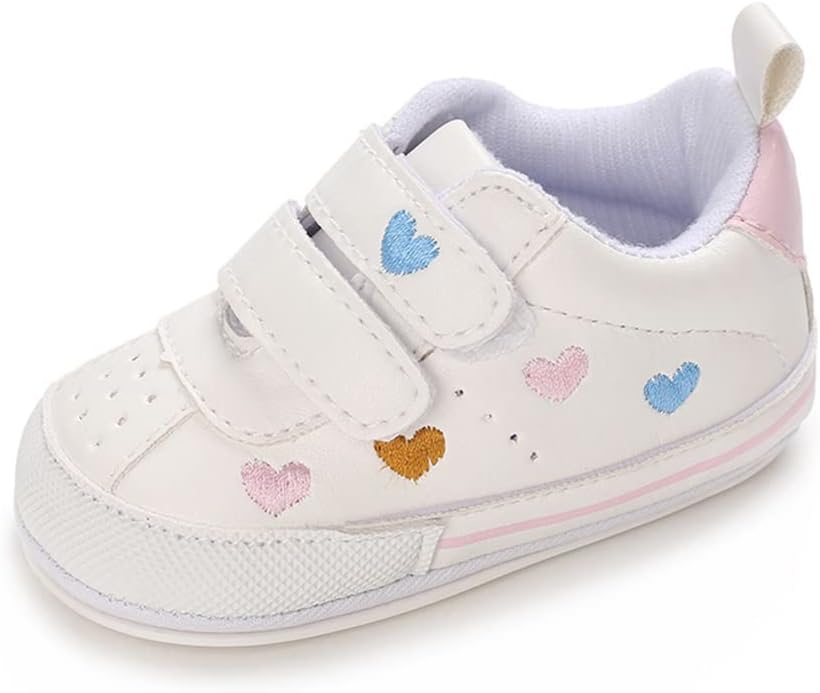 Clowora Baby Boys Girls Shoes Non-Slip Rubber Sole Sneakers Infant First Walking Toddler Crib Shoes Newborn Loafers Flats.