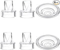 4pcs Duckbill Valves and 2pcs Silicone Diaphragm Compatible with Momcozy S12 Pro/S9 Pro/TSRETE S12/Kmaier S12 Wearable Breast Pumps Accessories,Breast Pump Replacement Parts