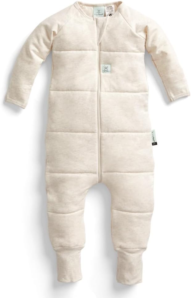ergoPouch 1.0 TOG Sleeping Bag – Breathable, Cozy Sleepwear for Boys and Girls (2-3 Years, Oatmeal Marle)