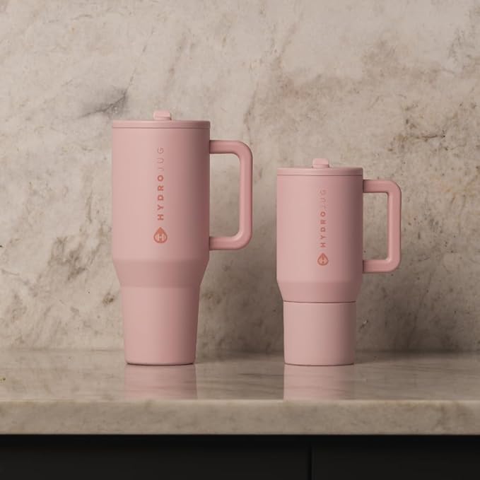 HydroJug Kids - 20 oz Insulated Kids Water Bottle with Flip Straw & Handle | Leak-Proof & Durable | Perfect for School, Sports, Lunch, Travel & Camp, Light Blue