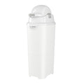 Foundations Tall Diaper Pail with Airtight Lid - Durable & Odorless Diaper Disposal, Large Capacity, Holds up to 60 Newborn Diapers, Refill with Any Bags - White