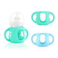 2-Pack Silicone Sleeves for Philips Avent Glass Bottles, BPA-Free Drop-Resistant Baby Bottle Sleeves with Handles, Compatible with Philips Avent Natural Glass Baby Bottles (4 oz)
