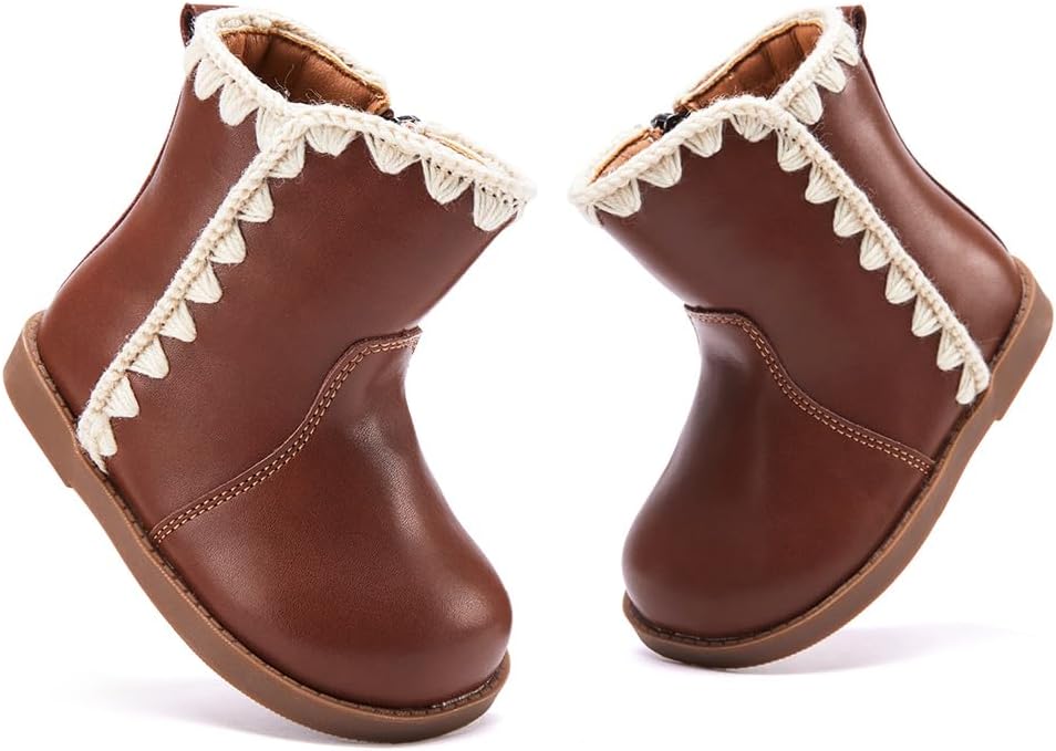 BMCiTYBM Baby Boys Girls Boots Infant Shoes First Walking Booties for All Seasons for 6 9 12 15 18 24 Months