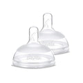 Playtex Baby NATURALATCH Comfort Wide Neck Nipples for Babies 3+ Months, Medium Flow (2 Count), Feeding Essentials for Newborn and Breastfeeding Babies