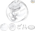 One Full Set Milk Collector Cup 27mm Only Compatible with Momcozy S12 Pro/S9 Pro Breast Pump NOT for S9/S12, S12 Pro/S9 Pro Wearable Breast Pump Replacement Parts with 27mm Flange