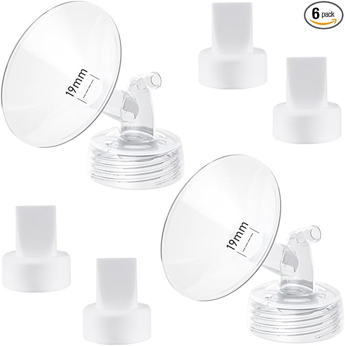 19mm Flange and Duckbill Valve Compatible with Spectra S1 Spectra S2 Spectra9 Plus Synergy Gold Breast Pump, Spectra Pump Parts S2 Parts S2 Accessories Replacement