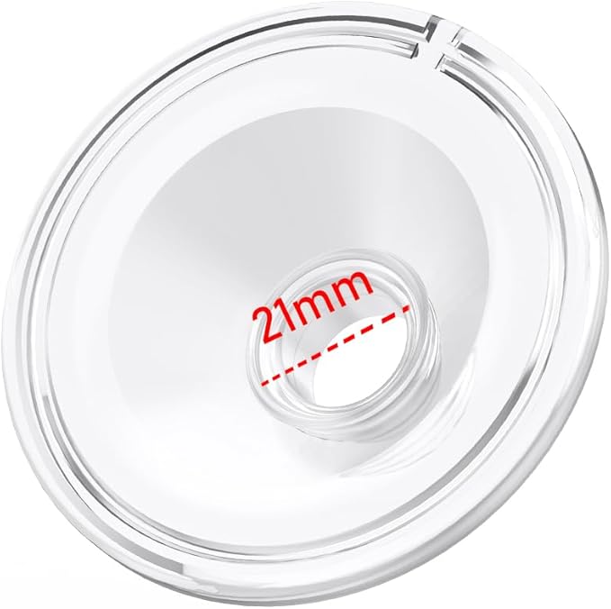 1pcs Silicone Flange 21mm Compatible with Momcozy S12 Pro/S9 Pro/TSRETE S12/kmaier S12 Breast Pump，Flange Wearable Breast Pump Replacement Accessories,Shield 21mm Flange Parts