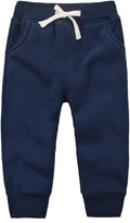 CuteOn Unisex Toddler Jogger Pants Kids Cotton Elastic Waist Winter Baby Sweatpants Pants 1-5Years
