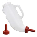 1 Set Nurser Bottles with Handle and Silicone Horizontal Calves Nursing Calf Bottle with a Replacement Nipple Livestock Supplies,Cow Milk Bottle（2.11 Quart ） (Horizontal)