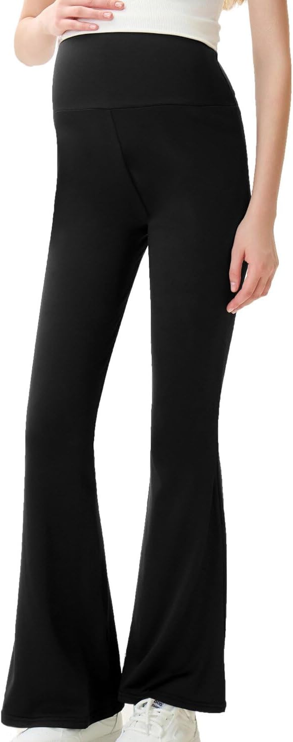 High Waist Yoga Pants, Maternity Bootcut Leggings, Cotton Blend Spandex, Black Gray Light Gray, S-XXL,