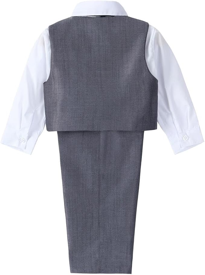 Dressy Daisy Baby Toddler Boy 5 Pcs Set Formal Tuxedo Suits No Tail Wedding Christening Baptism Outfits