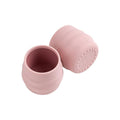 BIBaDO - Sippit Silicone Baby Cup, Blush (2-Pack) - Open Training Silicone Cups - Soft, Non Slip Grip, Weighted Base - Durable, Dishwasher Safe, BPA Free - Toddler Cups - Baby Essentials - 6 Months+