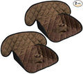 MOOB Waterproof Car Seat Protector - 2 Pack Premium Carseat Liner for Babies & Toddlers, Machine Washable & Quick-Dry, Anti-Slip Backing, Potty Training Pad for Infant Car Seat & Stroller (Brown)