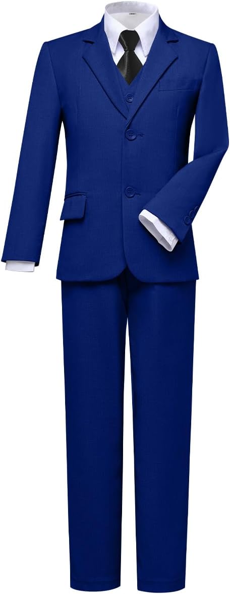 Visaccy Boys Suits Slim Fit Dress Clothes Ring Bearer Outfit