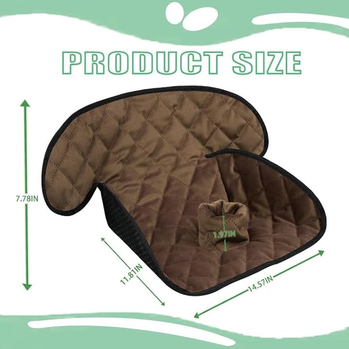 MOOB Waterproof Car Seat Protector - 2 Pack Premium Carseat Liner for Babies & Toddlers, Machine Washable & Quick-Dry, Anti-Slip Backing, Potty Training Pad for Infant Car Seat & Stroller (Brown)