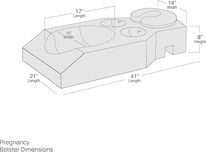 Earthlite Pregnancy Massage Cushion & Headrest - Full Body Pregnancy Bolster/Ideal After Breast Surgery & Lower Back Pain